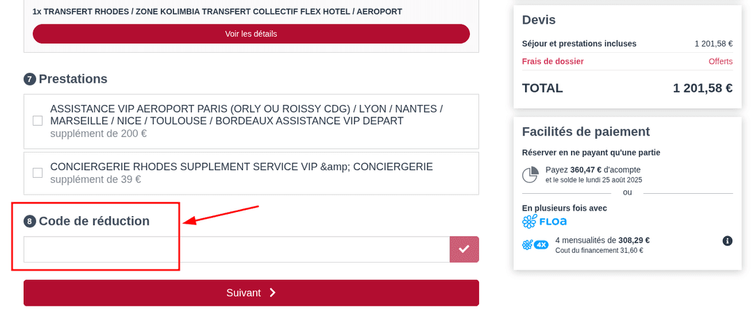 Comment utiliser un code promo sur Havas Voyages