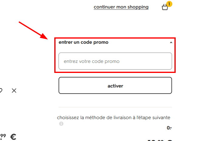 Comment activer un code promo sur HEMA
