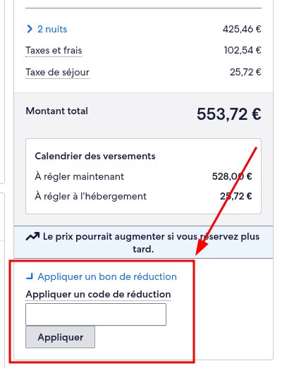 Comment activer un code promo sur Hotels.com