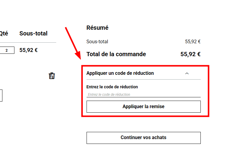 Comment activer un code promo sur Hurley