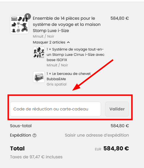 Comment activer un code promo sur Ickle Bubba