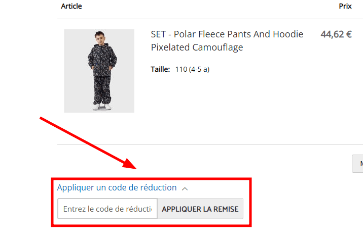 Comment appliquer un code promo sur iELM