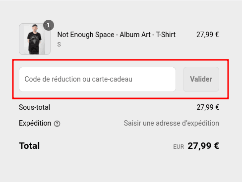 Comment appliquer un code promo sur Impericon