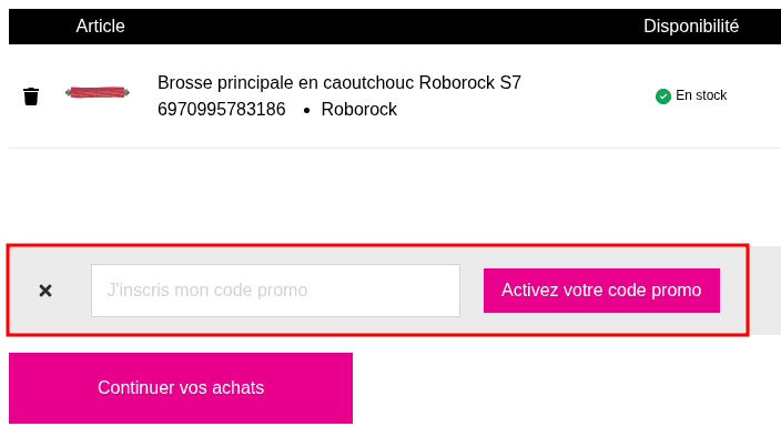 Comment utiliser un code promo sur InkClub