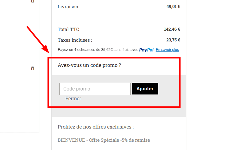 Comment activer un code promo sur InstaHouse