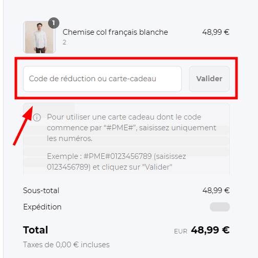 Comment appliquer un code promo sur Izac