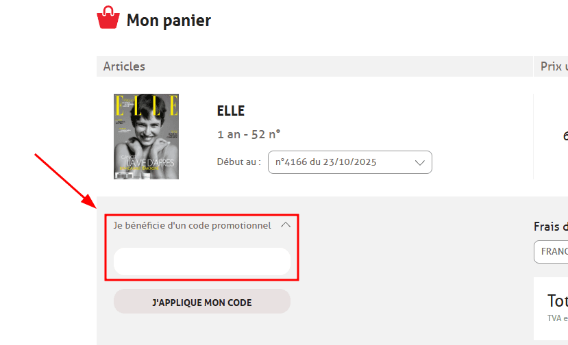 Comment activer un code promo sur jemabonne