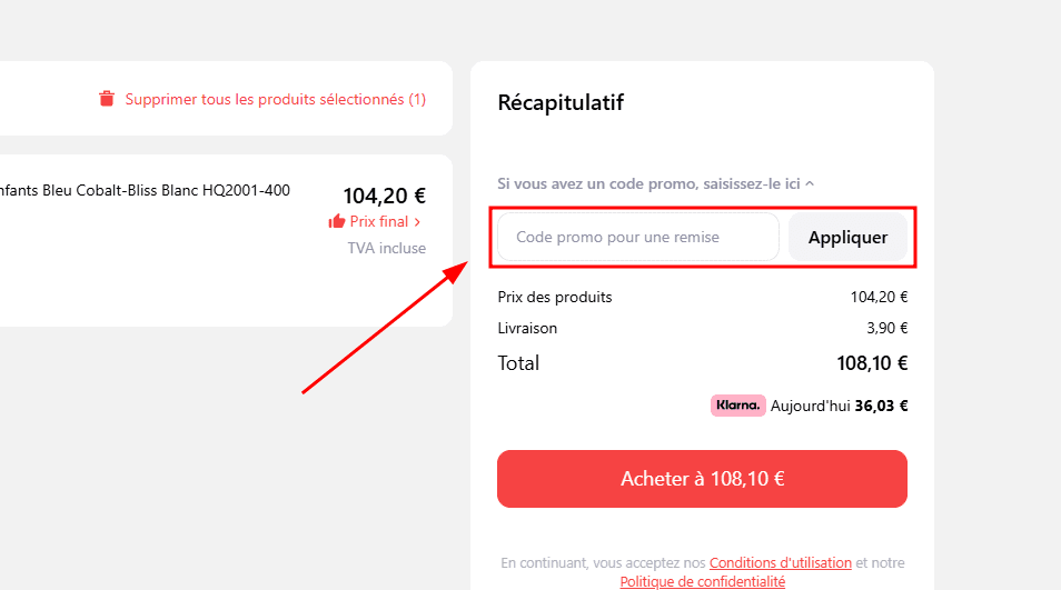 Comment appliquer un code promo sur Joom