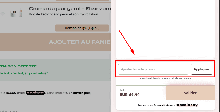 Comment activer un code promo sur Jylor