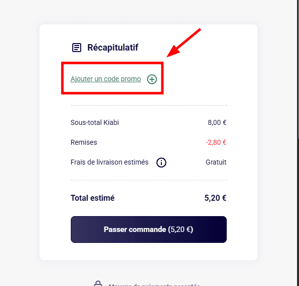 Comment appliquer un code promo sur Kiabi