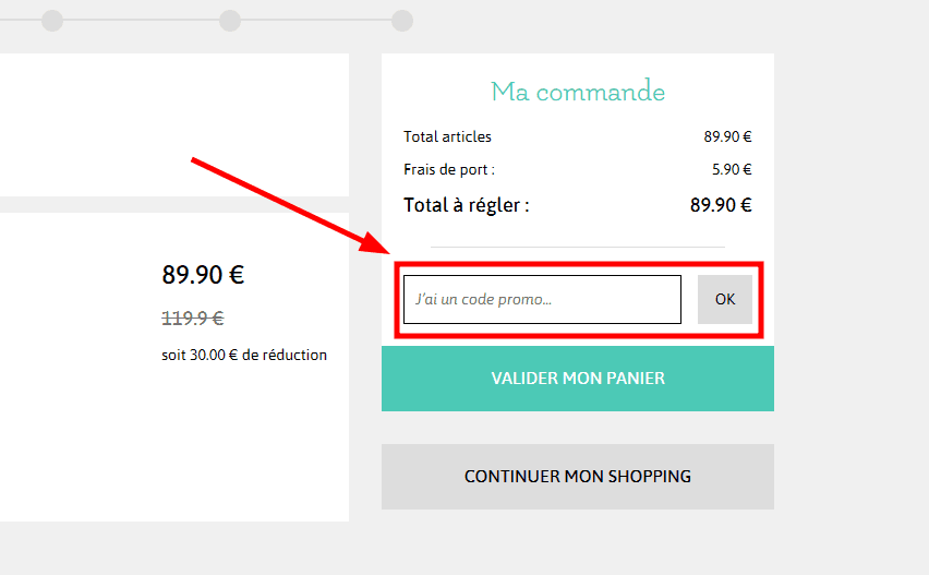 Comment utiliser un code promo sur King Of Wear