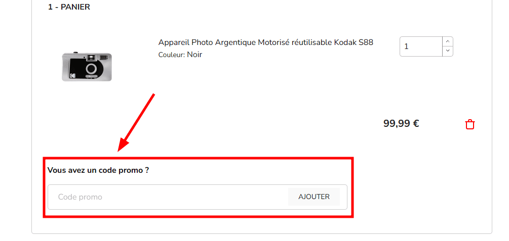 Comment utiliser un code promo sur Kodak