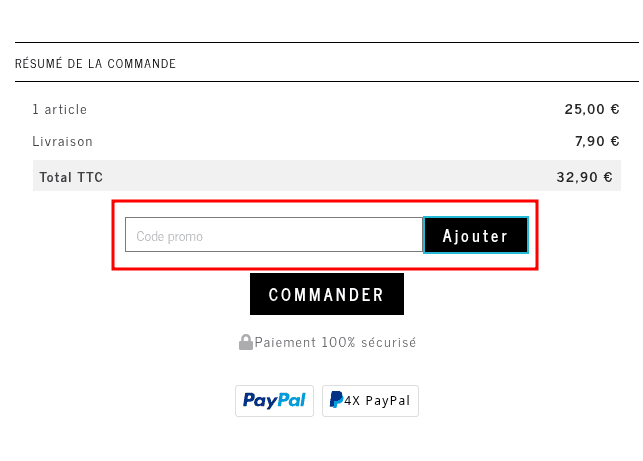 Comment activer un code promo sur Kouka Paris