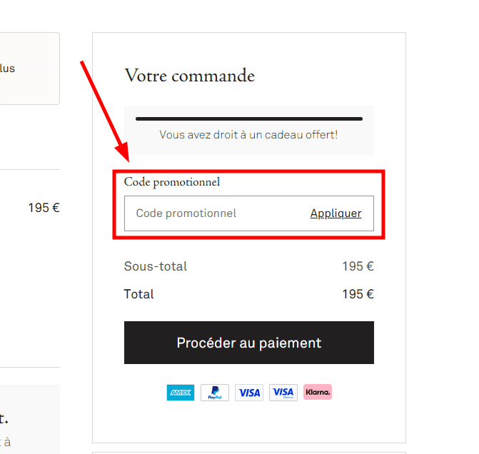 Comment utiliser un code promo sur L'artisan Parfumeur