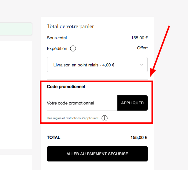Comment appliquer un code promo sur Lancôme