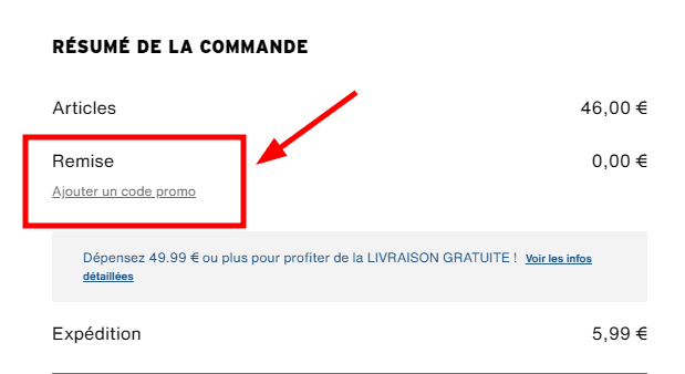 Comment utiliser un code promo sur Levi's