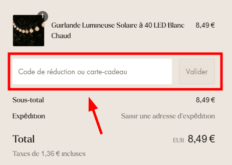 Comment appliquer un code promo sur Lights4fun