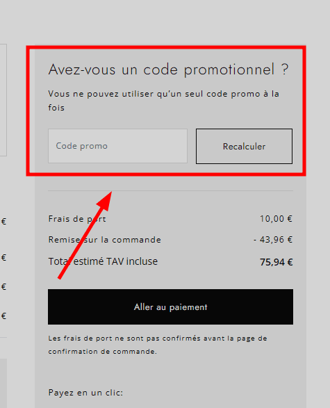 Comment utiliser un code promo sur Liu Jo