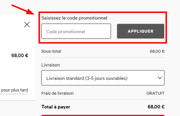 Comment appliquer un code promo sur Lululemon