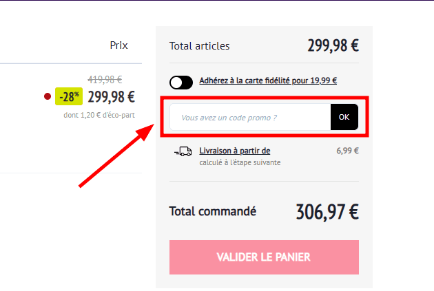 Comment activer un code promo sur M6 Boutique