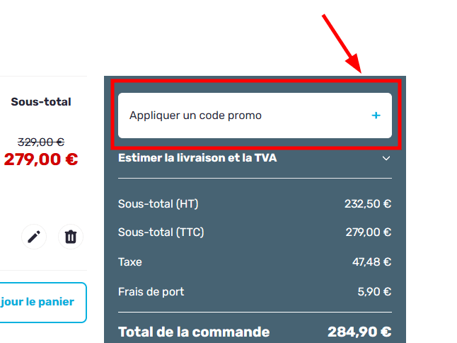 Comment utiliser un code promo sur Maisonic