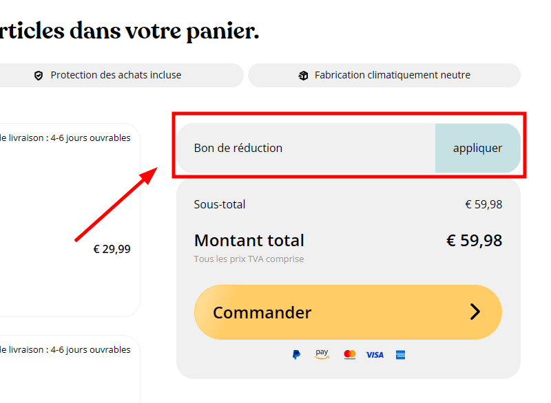 Comment activer un code promo sur Micasia