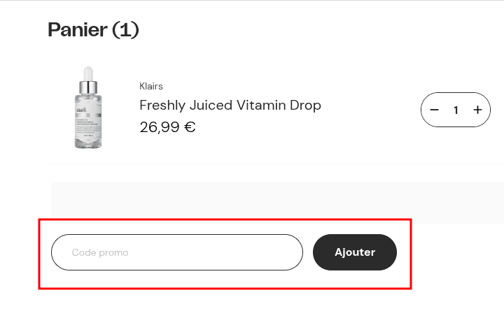 Comment appliquer un code promo sur MiiN Cosmetics