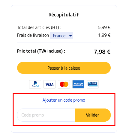Comment activer un code promo sur Momox