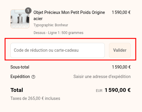 Comment activer un code promo sur Mon Petit Poids