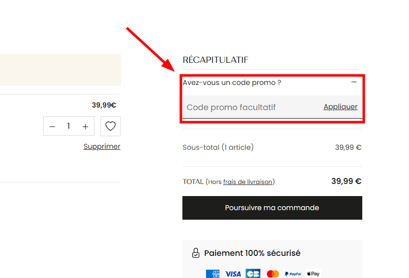 Comment appliquer un code promo sur Monoprix