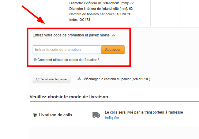 Comment activer un code promo sur Motointegrator