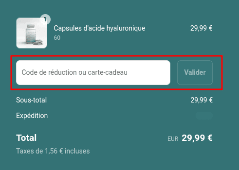Comment appliquer un code promo sur Naturecan