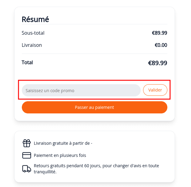 Comment activer un code promo sur Netatmo Shop