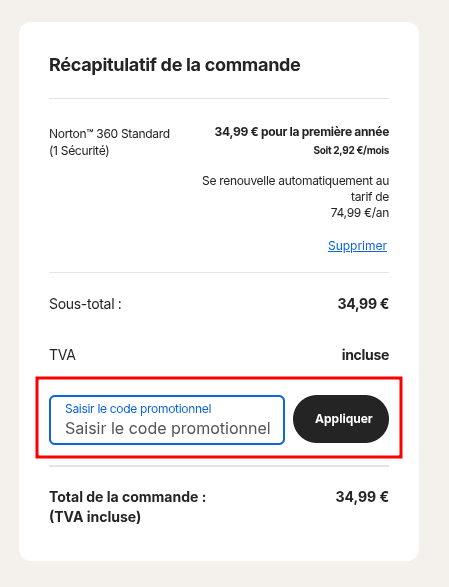 Comment activer un code promo sur Norton