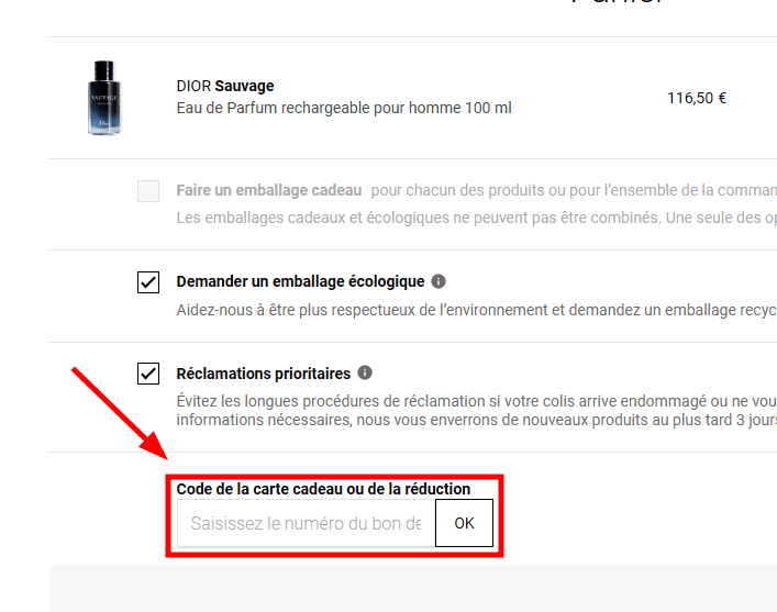 Comment utiliser un code promo sur Notino