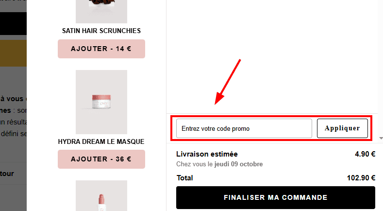 Comment utiliser un code promo sur Osée