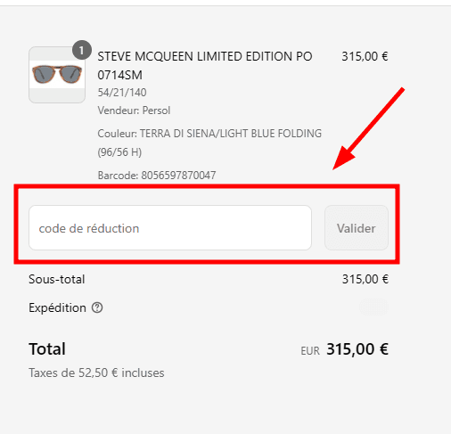 Comment activer un code promo sur Otticanet
