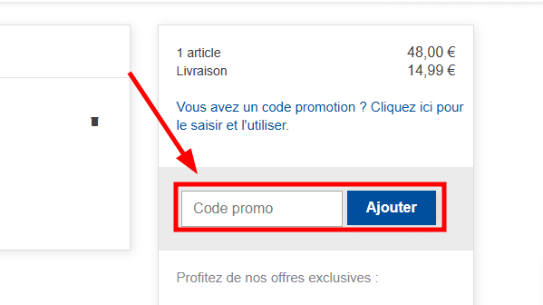 Comment utiliser un code promo sur Outiror