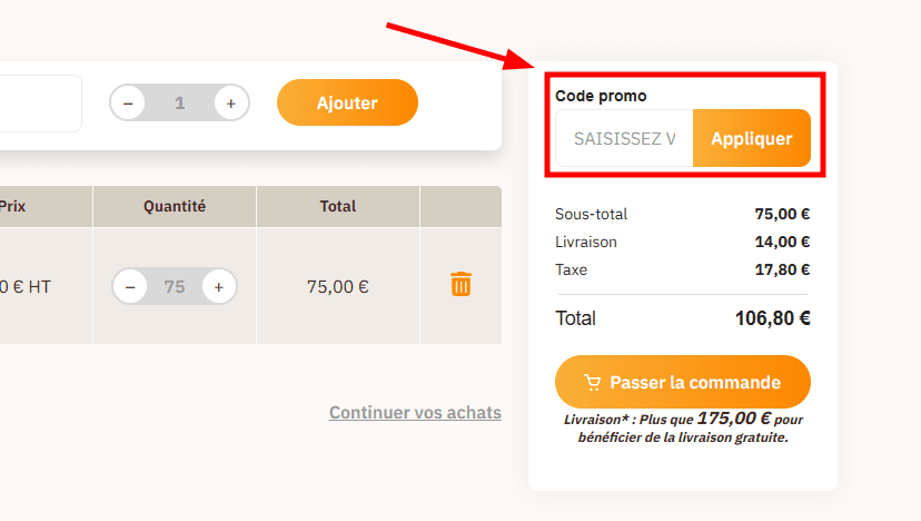 Comment activer un code promo sur Packdiscount