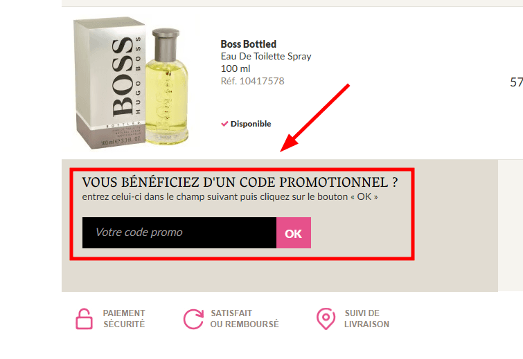 Comment utiliser un code promo sur Parfums Moins Chers