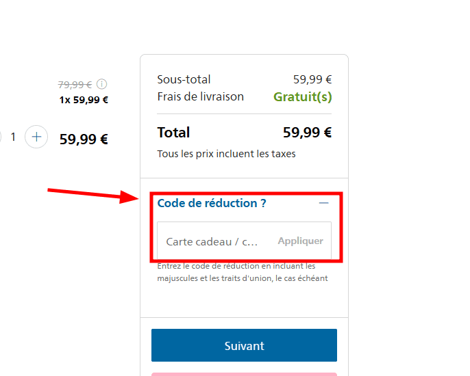 Comment appliquer un code promo sur Philips
