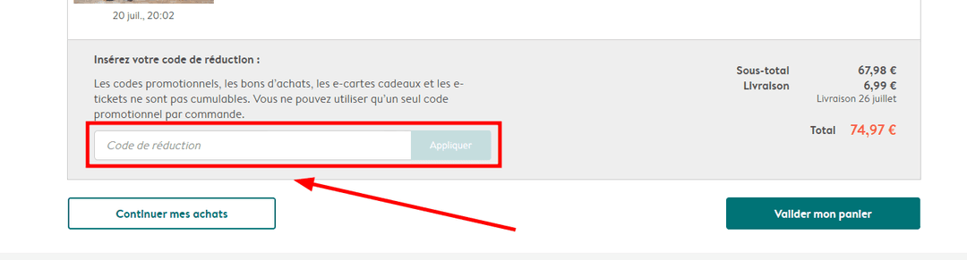Comment activer un code promo sur PhotoBox