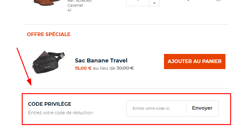 Comment utiliser un code promo sur Pierre Clarence