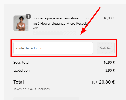 Comment utiliser un code promo sur Playtex