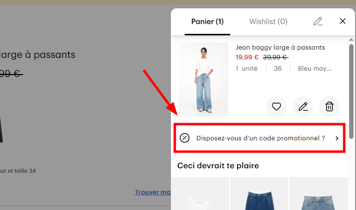Comment utiliser un code promo sur Pull & Bear