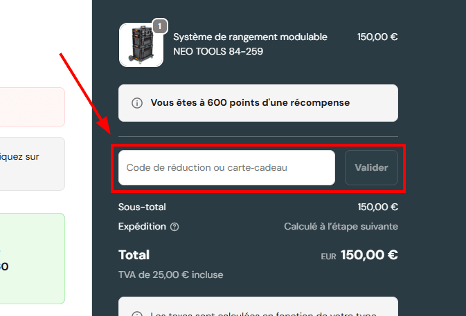 Comment activer un code promo sur RaceTools
