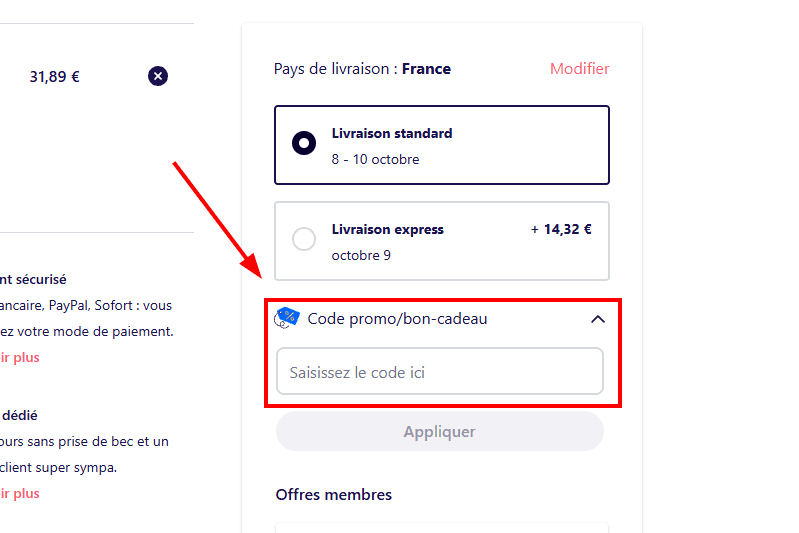 Comment appliquer un code promo sur Redbubble