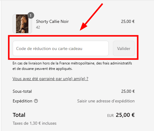 Comment utiliser un code promo sur Réjeanne