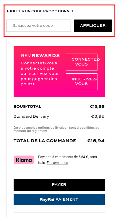 Comment appliquer un code promo sur Revolution Beauty