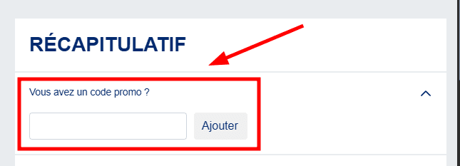 Comment utiliser un code promo sur Rue de la Fête